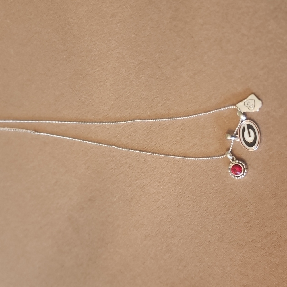 Georgia Bull dogs necklace